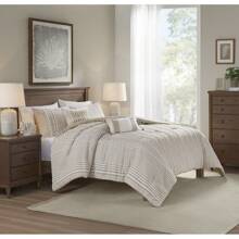 3pc Anslee Yarn Dyed Comforter Set - Taupe - View 1
