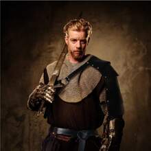 7 Pcs Men Renaissance Costume Set Medieval Pirate Shirt Viking Shawl Accessories For Men - Black - View 8