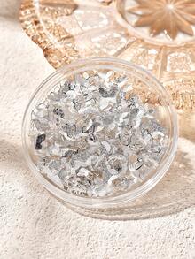 1 盒混合形状镂空金色和银色美甲合金蝴蝶装饰适用于 DIY 美甲