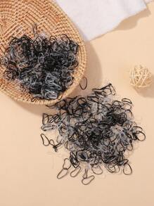 1000pcs Plain Elastic Simple Hair Ties For Kids - Multicolor - View 2