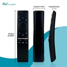 AU CLICKER 1件 Bn59-01312f 電視語音遙控器,與三星電視兼容,可替換所有帶聲音功能的三星智能曲面 Qled Led Lcd 8k 4k 電視 - BN59-01312F - 查看 8