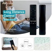 AU CLICKER 1件 Bn59-01312f 電視語音遙控器,與三星電視兼容,可替換所有帶聲音功能的三星智能曲面 Qled Led Lcd 8k 4k 電視 - BN59-01312F - 查看 2