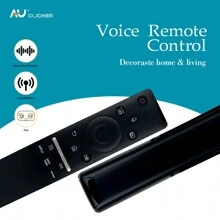 AU CLICKER 1件 Bn59-01312f 電視語音遙控器,與三星電視兼容,可替換所有帶聲音功能的三星智能曲面 Qled Led Lcd 8k 4k 電視 - BN59-01312F - 查看 4