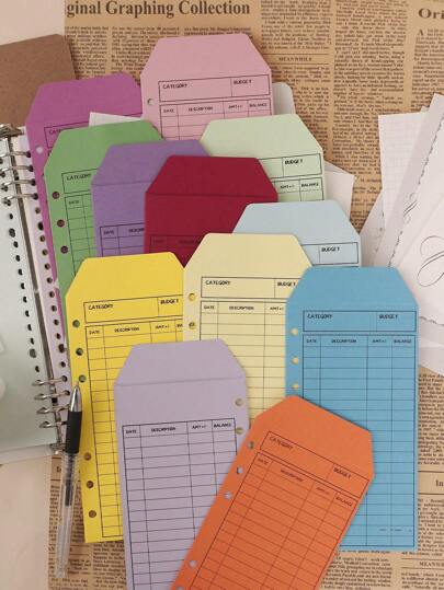 Joivida (Set de 12) Sobres de colores, sobres de papel Kraft vintage estilo europeo creativo y grueso, vuelta al colegio