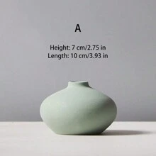 One Piece Ceramics Vase,Mini Boho Vase For Plants, Flowers, Incense, Reed Diffuser, Vintage Bottle For Centerpiece, Home, Office, Gifts,Home Decor,Flower Vase,Centerpiece,Table Decor Birthday Graduation Back To School Room Decor School Supplies Glass Vase - Multicolor - View 3