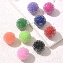 5入組隨機彩虹色糖果和心形珠子,適用於手工製作手鍊/項鏈/鑰匙扣/耳環 - 彩色 - 查看 11