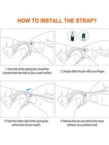 1pc Soft Comfortable Leather Watch Band In Black, White, Brown With Rose Gold Square Clasp, Compatible With Galaxy Watch7/6/5/Pro/4/Active/2 40mm/45mm/46mm/42mm, Watch GT2/Pro/3/4, For Men And Women, 20mm/22mm Replaceable Strap, Easy Installation