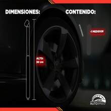 Medidor De Presión De Aire / Calibrador Grande Para Llantas - Plateado - Ver 6