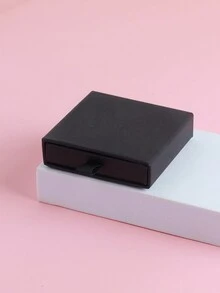1個黑色短抽屜式手鍊和項鍊時尚禮品盒 - 黑色 - 查看 2