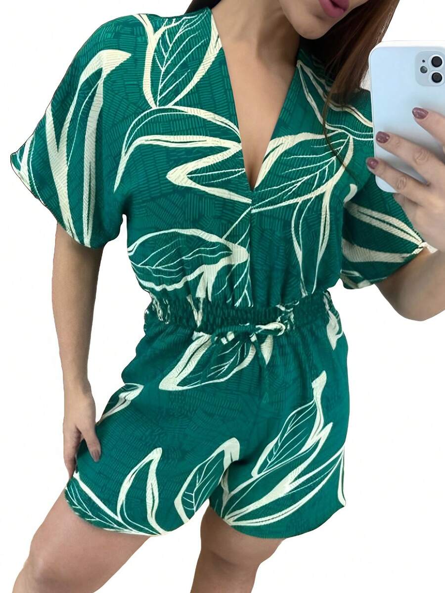 Women Jumpsuits - màu xanh lá - Xem 1