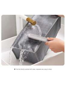 灰色7格收納盒,耐用無紡布衣物整理盒,可水洗,節省空間,適用於儲存衣櫃裡的褲子、衣服、內衣等物品