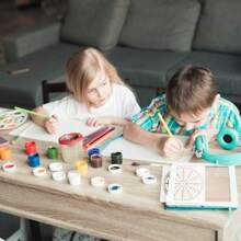 12pcs White Plastic Mandala Dotting Stencils Set In Multiple Sizes - White - View 6