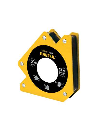 Escuadra magnética 5" para soldar capacidad 24 kg pretul esm-5p 28244
