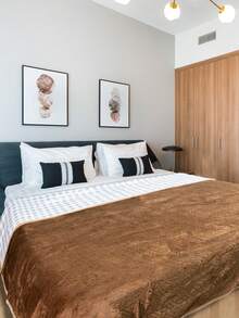 Double Bedspread Quilt With Brief, Straight Edge 2.00x2.30 - Coffee Brown - View 2