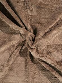 Double Bedspread Quilt With Brief, Straight Edge 2.00x2.30 - Coffee Brown - View 4