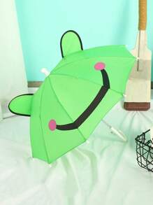 1-3 Years Old Green Cute Cartoon 3d Baby Manual Decorative Ear Umbrella 1pc - Green - View 1