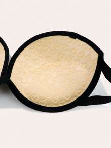 1 件黑色透明肩带硅胶防滑聚拢半杯半罩杯文胸，派对装 - 黑色 - 查看 6