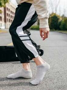 15 đôi Không giới tính Giải trí Màu thuần Vớ , Thoáng khí , Thoải mái , Hấp ẩm Phóng điện Mồ hôi , Kháng khuẩn , Đối với Thể thao , NỮ Và Nam - Nhiều màu - Xem 6