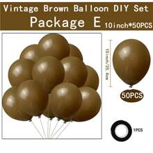 50/115入組復古白色氣球套裝,適用於生日派對、婚禮裝飾、拱門背景布置