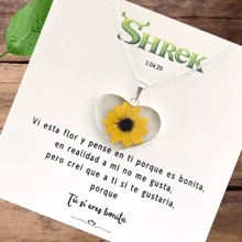 Collar Girasol Anillos Compromiso Promesa Joyeria