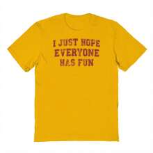 Nearly There Hope Everyone Has Fun American Football Tailgate Party Graphic Gold Unisex Cotton Short-Sleeve T-Shirt - Vàng - Xem 2