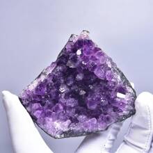 1個亞克力盒裝天然金屬礦石粗野鉍晶銻礦晶體岩石礦石裝飾用 - 隨機形狀 - 查看 6