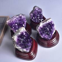 1個亞克力盒裝天然金屬礦石粗野鉍晶銻礦晶體岩石礦石裝飾用 - 隨機形狀 - 查看 4