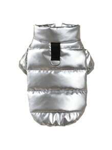貓狗專用冬季保暖外套,不需清洗 - 銀色 - 查看 2
