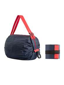 時尚耐用可重複使用可折疊購物袋女士便攜式折疊購物袋手提袋運動手提包儲物袋,適用於美味風格的秋冬美拉德色彩美拉德袋