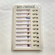 1塊自律打卡版每日活動計畫器 - 白色 - 查看 7