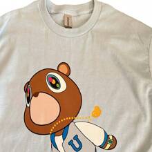 Playera Camiseta Hombre oso graduation  Kanyewest - Azul - Ver 2