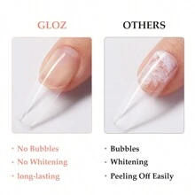 GLOZ 18ML Nail Glue Nail Bond Brush In Nail Glue For Press On Nails Nail Tips & Fake Nails Super Strong Nail Glue For Nail Tips Long Lasting Acrylic Nails Gel Glue - Clear - View 3