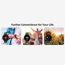 Pantalla redonda HD de 1,39", batería de 210mAh, reloj inteligente para mujeres, adecuado para regalar a mamá, con función de llamada (responder/marcar), reproductor de voz/música IA/rastreador de actividad física, también adecuado para el seguimiento de actividades de mujeres, reloj inteligente para hombres, múltiples modos deportivos, compatible con Android e iOS - Rosa - Ver 7