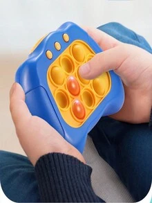 Juguetes Fidget Toys para, Juego de Mano para Niños, Juguete de Empuje de Burbujas con Luces y Sonidos, Juguetes para Aliviar el Estrés para Adultos y - Amarillo - Ver 4