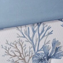 6pc Pismo Beach Oversized Comforter Set With Throw Pillows - Blue/White - View 4