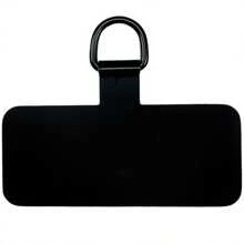 2 Pcs Universal Phone Lanyard Patch Metal Slim Phone Strap Accessories - Black - View 4