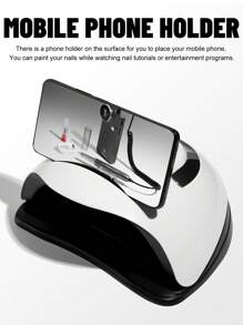 1個 YOKEFELLOW 72顆LED燈新型更強的指甲燈UV LED，配有大觸控式LCD螢幕，智能感應器，4種定時器設置，10/30/60/99秒，適用於女性家庭美甲沙龍。