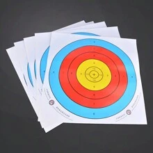 10張/包射擊練習用靶紙 - 紅色 - 查看 2