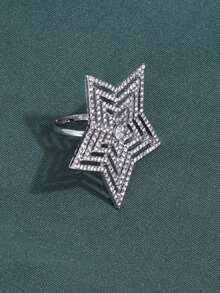 Pentagram Ring - Silver - View 2