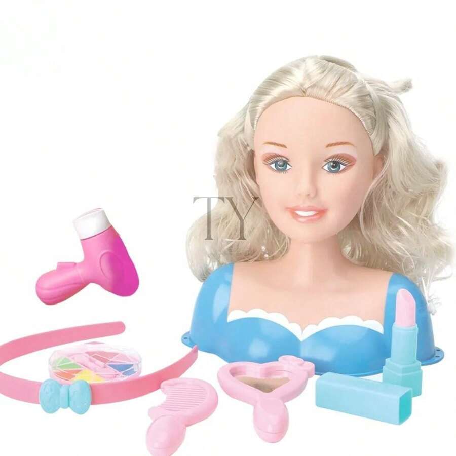 Cabeza para maquillar y peinar Juguete Para Niña - Rosa - Ver 1