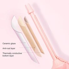 Professional Ceramic Hair Curler Wool Roller Waver Wand - 粉色 - 查看 4