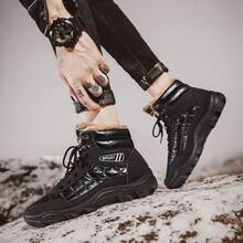 男士户外鞋，冬季雪地靴，登山靴，保暖厨房防水男式工作鞋