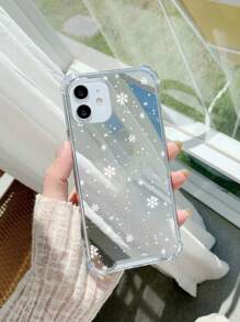 圣诞流行图案和雪花图案镜面防摔手机壳适用于 iPhone - 彩色 - 查看 2