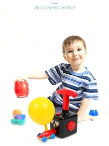 兒童汽車玩具,空氣動力,內置泵,附帶12個小氣球和2個小車,適用於男孩和女孩。這款教育玩具易於入門,外形多樣可愛,可幫助兒童增進靈巧度。非常適合作為感恩節、聖誕節、生日和派對等禮物。 - 黃色 - 查看 6