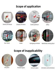 1片聖誕玻璃貼紙,適用於窗戶、門、展示櫥、靜電貼 - 紅色 - 查看 5