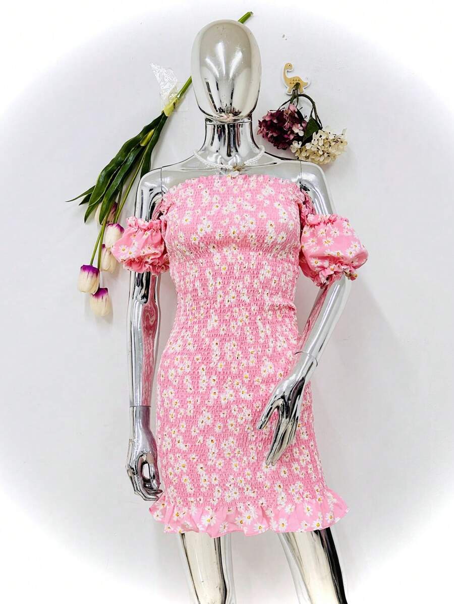 Women Dresses - 粉色 - 查看 1