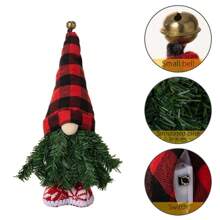 1 件带灯的圣诞树鲁道夫娃娃，圣诞发光无脸娃娃装饰，圣诞装饰，小矮人情侣娃娃装饰，窗户装饰，可爱装饰，家庭，客厅，酒吧，咖啡厅装饰，房间装饰，节日礼物，节日礼物圣诞装饰圣诞礼物感恩节圣诞树装饰饰品圣诞灯卧室装饰家居装饰派对装饰节日节日房间装饰 - 彩色 - 查看 9