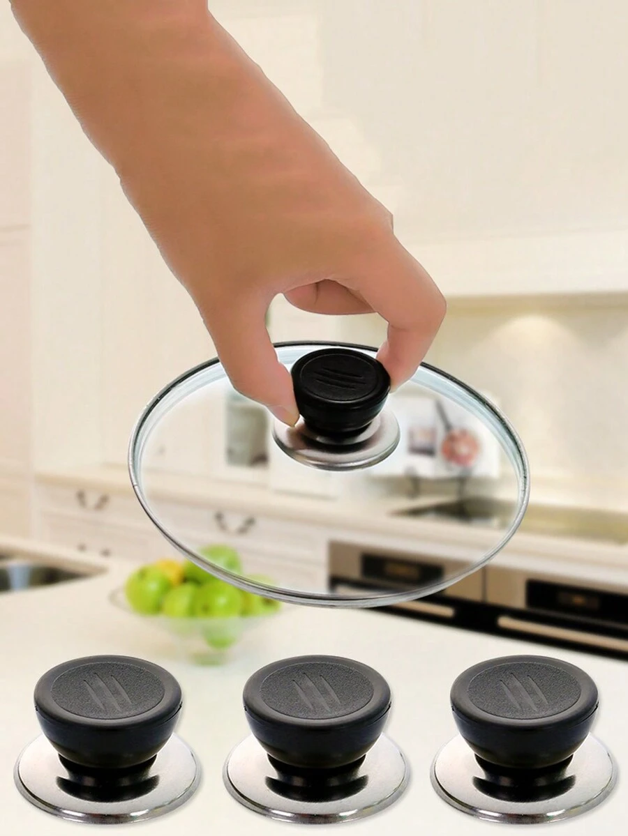 3pcs Ly & Nhựa Nồi Bắt tay / Tay cầm , Thép không gỉ Nồi Xử lý Che phủ & Hạt Che phủ Phụ kiện