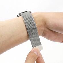 1入組柔軟透氣的運動型米蘭鋼不銹鋼手表錶帶,配有可調節手帶,適用於apple Watch 38/40/41/42/44/45/49mm錶帶,適用於apple Watch系列ultra/8/7/6/5/4/3/2/1/se - 香檳金 - 查看 9