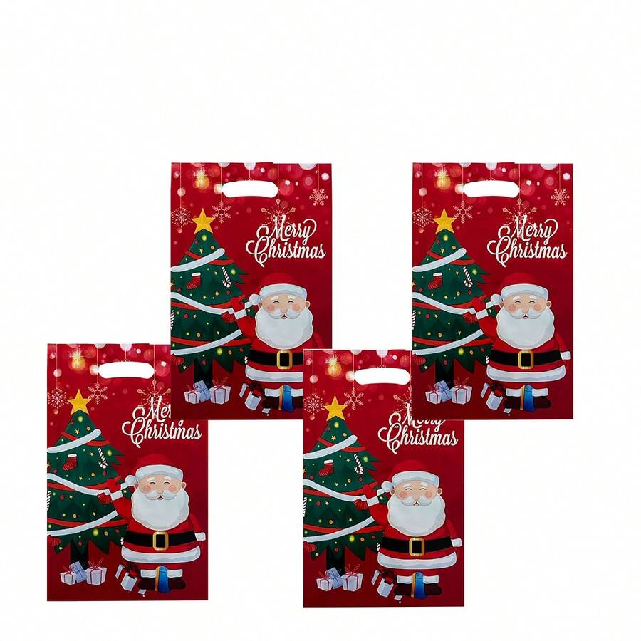 30pcs Đỏ Ông già Noen Túi Quà tặng , Giáng sinh Theo chủ đề Sô cô la & Kẹo Dây Quấn Túi Đối với Sinh nhật Và Sum họp gia đình Món quà - Nhiều màu - Xem 1